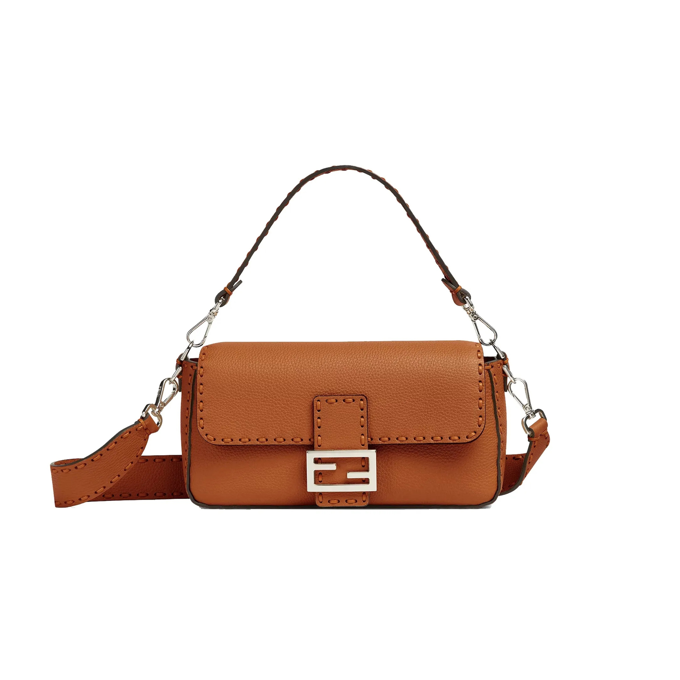 FENDI BAGUETTE FF MEDIUM BAG 8BR600ANT2F1DZ9 (27*15*6cm)